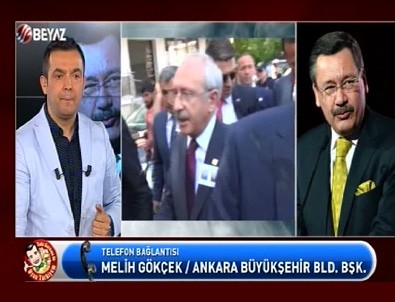 Beyaz TV sunucusu Gökçek'e yumurtayı siz mi attırdınız diye sordu