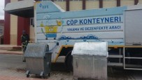 ÇÖP KONTEYNERİ - Karaman Belediyesi Çöp Konteynerleri Düzenli Olarak Temizliyor
