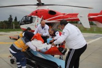 AMBULANS HELİKOPTER - Kendini Vuran Lise Öğrencisi Kız Helikopter İle Hastaneye Kaldırıldı