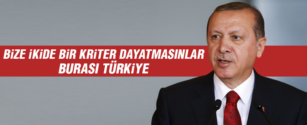 Cumhurbaşkanı Erdoğan'dan rest