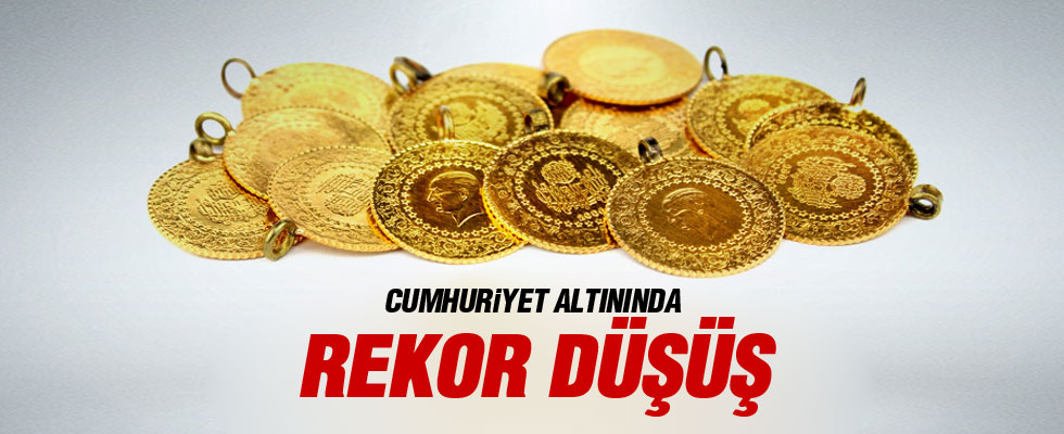 Cumhuriyet altını 15 lira birden düştü