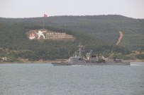 Fransız Savaş Gemisi Çanakkale Boğazı'ndan Geçti