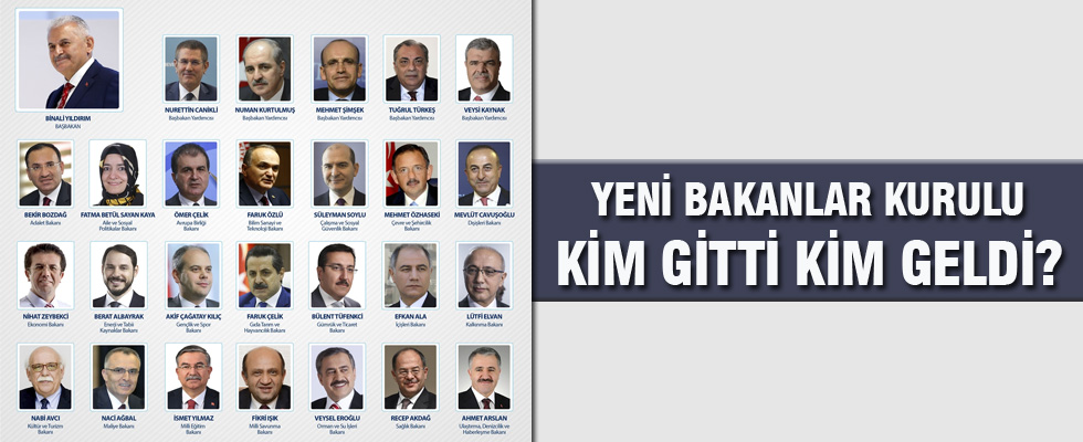 8 isim gitti, 5 yeni isim geldi