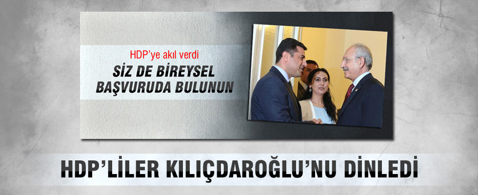 HDP'liler bireysel başvuru yapacak