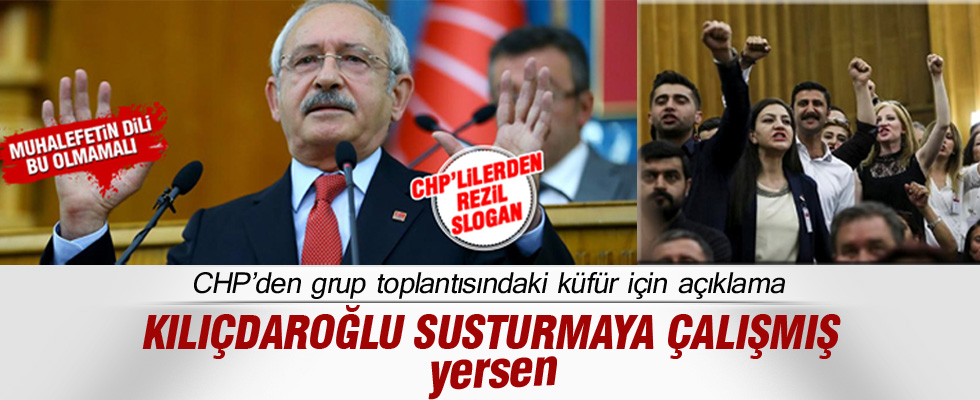 CHP'den grup toplantısındaki küfür için açıklama