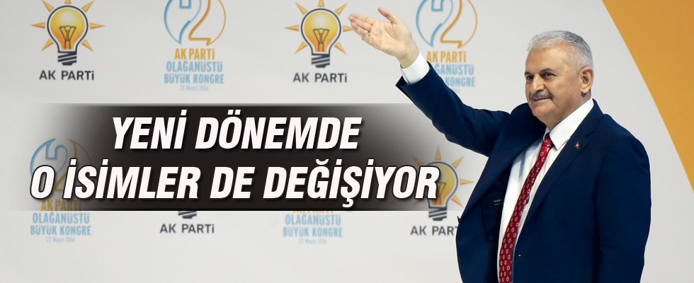 AK Parti'de o isimler de değişiyor