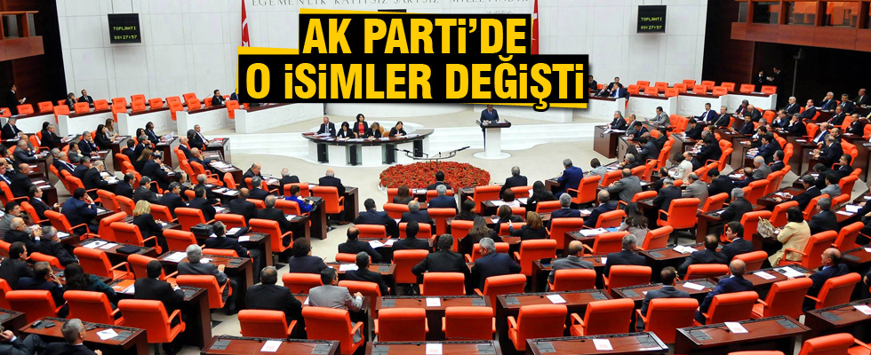 AK Parti grup başkanvekiller belli oldu
