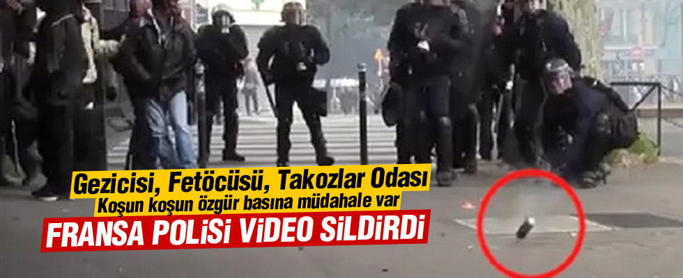 Fransız polisi video sildirdi!