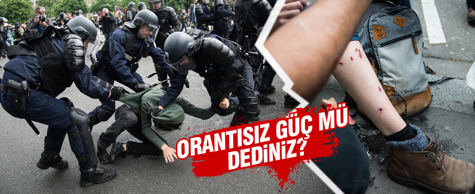 Fransız polisinden sert müdahale