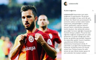 Emre Çolak'tan veda mesajı