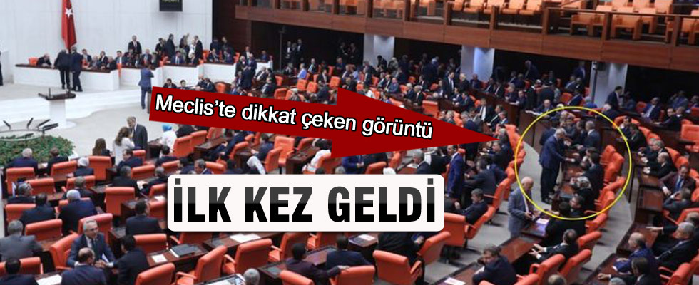 Davutoğlu Başbakanlık sonrası ilk kez Meclis'te