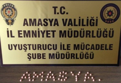 Amasya'da 50 Uyuşturucu Hap Ele Geçirildi