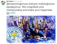 TOTTENHAM - Bursaspor'dan Leıcester Cıty'e kutlama