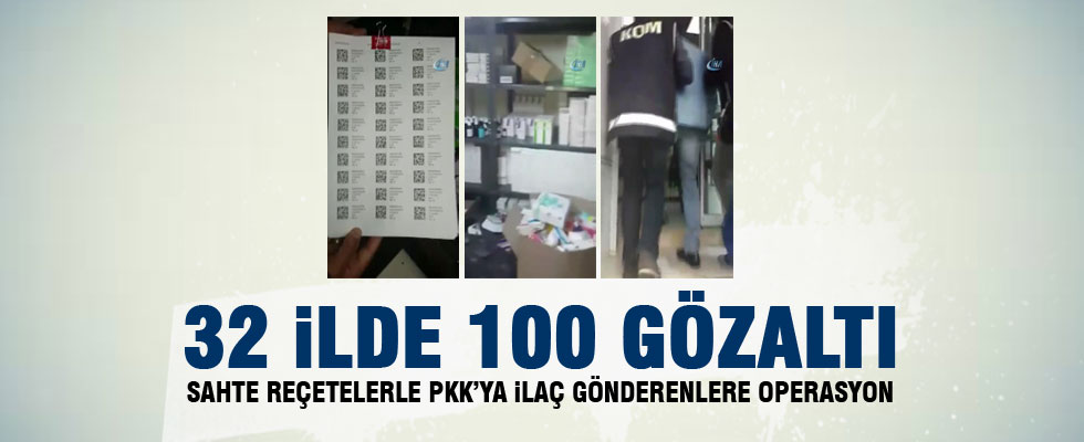 Sahte reçete operasyonu: 100 gözaltı