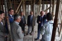OKUL İNŞAATI - Uzun, Aydınlıkevler Ortaokulu İnşatında İncelemelerde Bulundu
