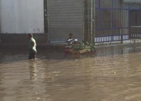 ARABA LASTİĞİ - Adana'da Evleri Su Bastı