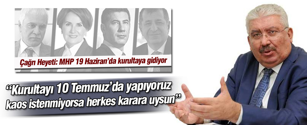 Semih Yalçın'dan kurultay açıklaması