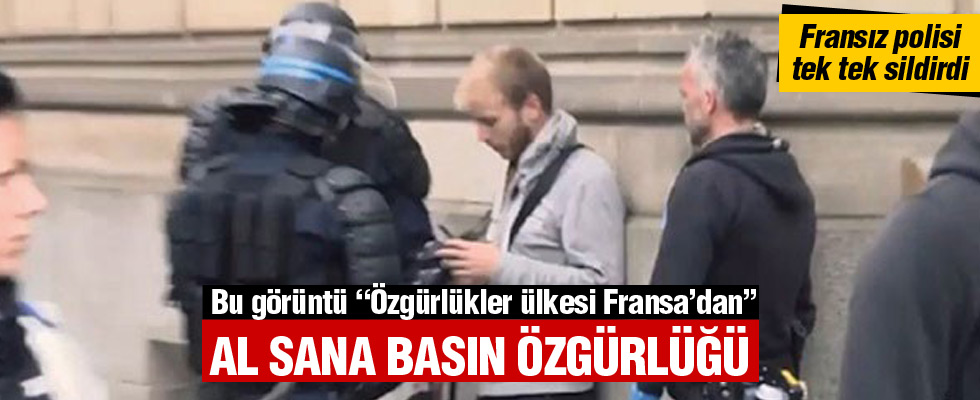 Fransız polisi o fotoğrafları tek tek sildirdi