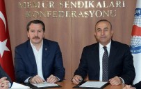 MEHMET BAYRAKTUTAR - Bakan Çavuşoğlu'ndan Memur-Sen'e Ziyaret