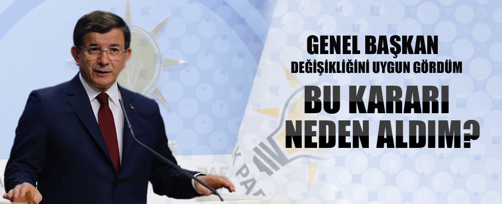 Başbakan Davutoğlu: Aday olmayacağım