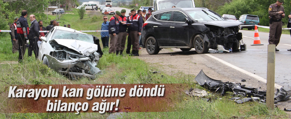 Kastamonu'da feci kaza: 3 ölü 4 yaralı