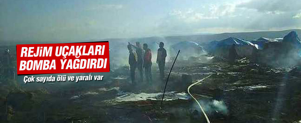 Türkiye sınırındaki sığınmacı kampı vuruldu