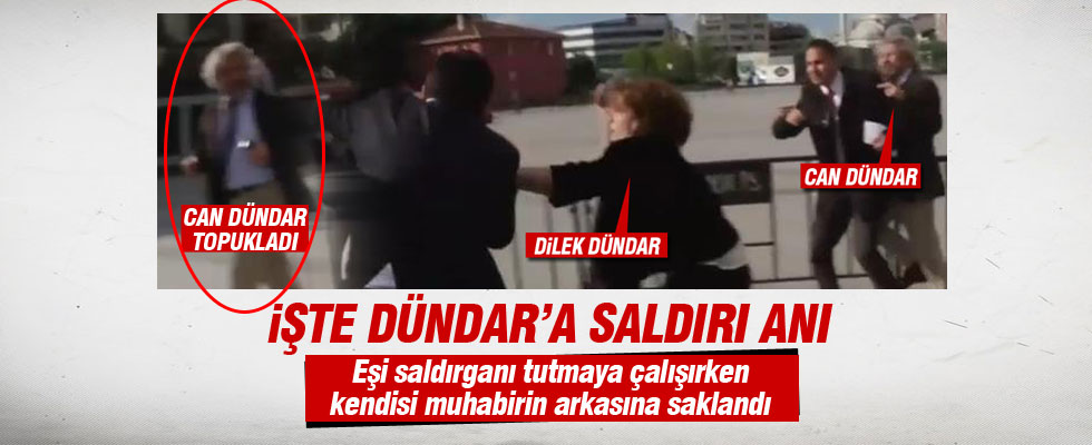 Can Dündar ve eşinin saldırı girişiminde zor anları İZLE