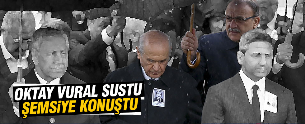 Bahçeli ve Vural aynı şemsiyenin altında
