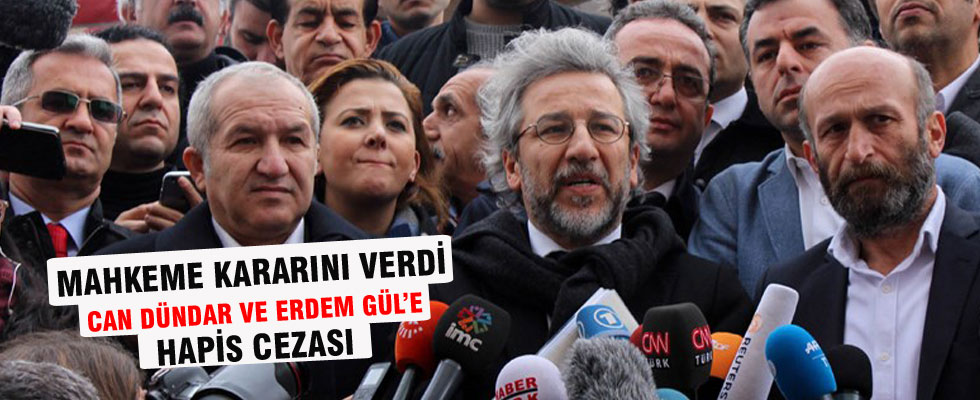 Can Dündar'a 5 yıl 10 ay hapis cezası