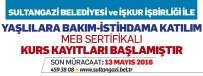 SULTANGAZİ BELEDİYESİ - Yaşlılara Bakım İstihdama Katılım Projesi Sürüyor