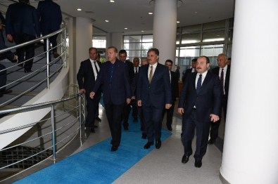 Cumhurbaşkanı Erdağan'dan Büyükşehir Belediyesine Ziyaret