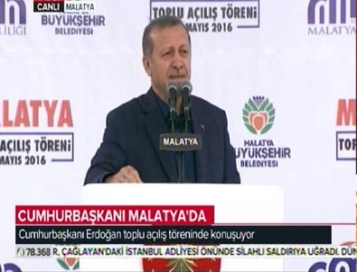 Cumhurbaşkanı Erdoğan Malataya'da konuştu