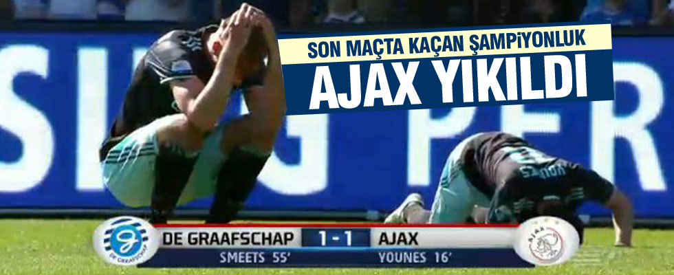 Ajax şampiyonluğu son maçta kaybetti