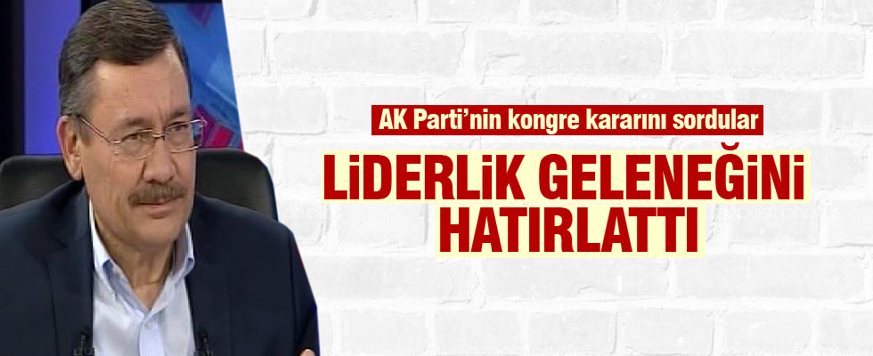 Melih Gökçek'ten kongre değerlendirmesi