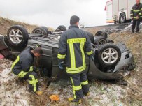 Şiddetli Dolu Zincirleme Trafik Kazasına Neden Oldu