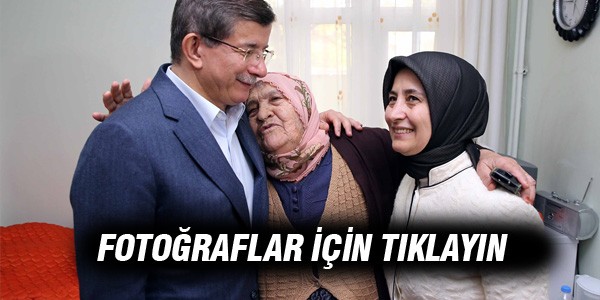 Davutoğlu'dan huzurevine Anneler Günü ziyareti
