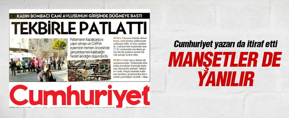 Güray Öz'den 'manşet' savunması