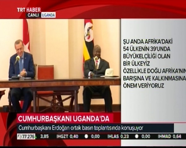 Erdoğan Uganda atasözüyle güldürdü