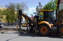 TAHİR ELÇİ - Ağrı Belediyesi'nden Peyzaj Ve Refüj Çalışması
