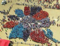 DÜNYA ÇEVRE GÜNÜ - Çiçek olan 10 bin çocuktan 'Guinness rekoru'