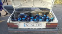 KAÇAK ŞARAP - Edirne'de 340 Litre Kaçak Şarap Ele Geçirildi
