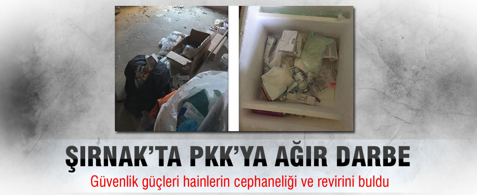 Şırnak'ta PKK'nın cephaneliği ve reviri bulundu