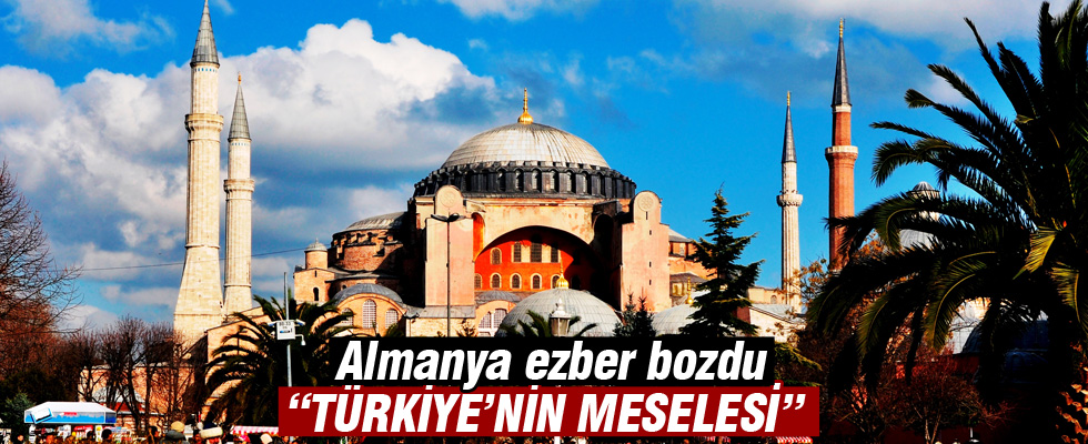 Almanya Dışişleri Bakanlığı Sözcüsü Schaefer'dan 'Ayasofya' açıklaması