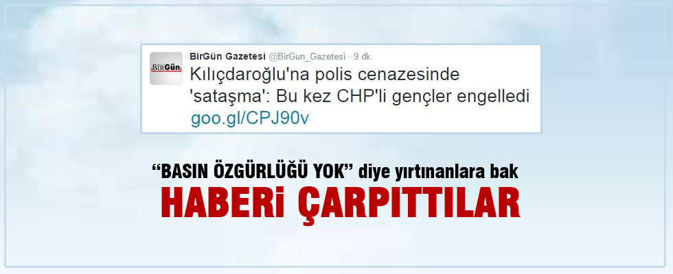 Birgün gazetesi saldırı haberini çarpıttı
