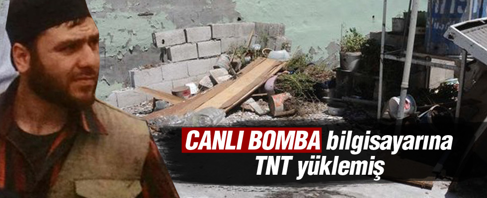 Canlı bomba Yunus Durmaz bilgisayara TNT yüklemiş
