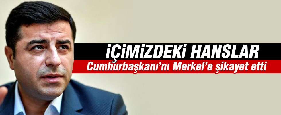 Demirtaş Merkel'e seslendi