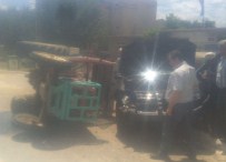 Devrilen Traktörden Burnu Bile Kanamadan Çıktı