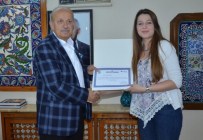 İznik Belediyesi'nden Stajyer Öğrencilere Teşekkür Belgesi