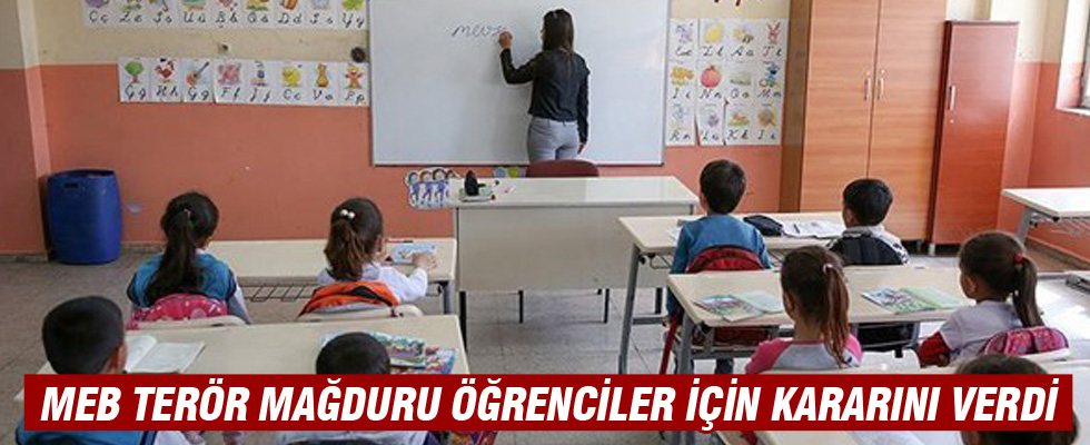 Terör mağduru öğrencilerin devamsızlıkları silinecek