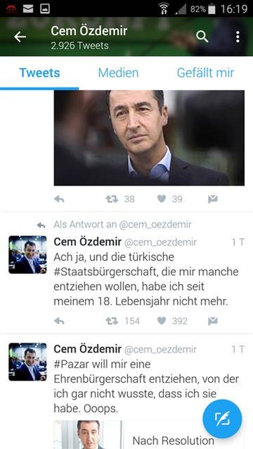 Cem Özdemir’den hemşehrilerine tepki